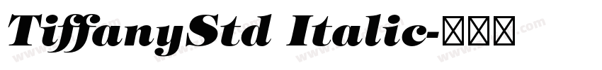 TiffanyStd Italic字体转换